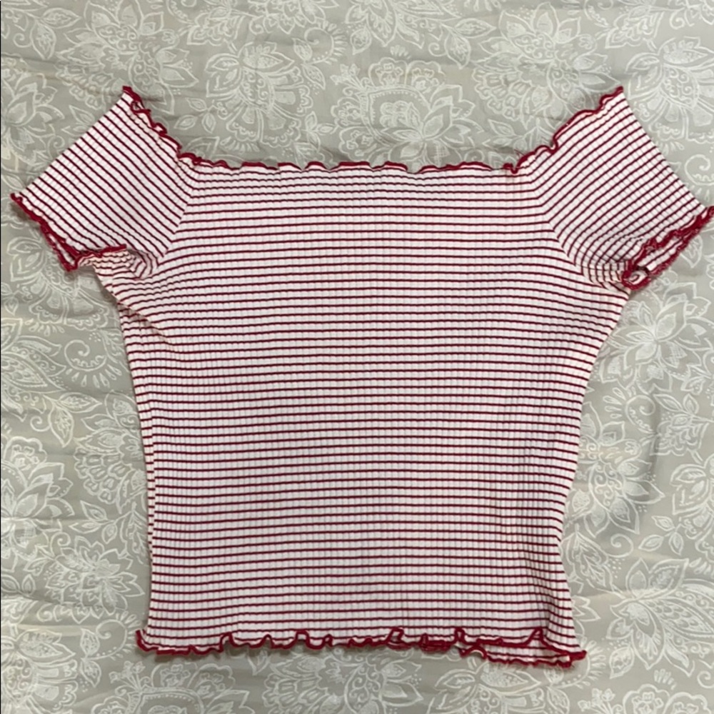 Off the shoulder crop top